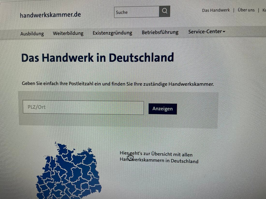 Registering your Readymade with Chamber of Handicrafts in Germany: 10623 Berlin, 28209 Bremen, 60322 Frankfurt am Main, 22085 Hamburg, 80801 Munich, 50823 Cologne. We also serve in the areas of Dortmund and Stuttgart